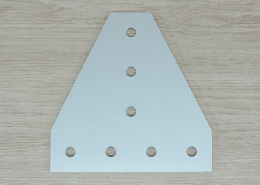 White T-90 degree joint plate 7-Hole สำหรับ Series 30 Alu Profile