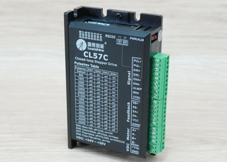 CL57C Closed-Loop Hybrid Stepper Driver (24-50VDC) 6A With RS232 Port