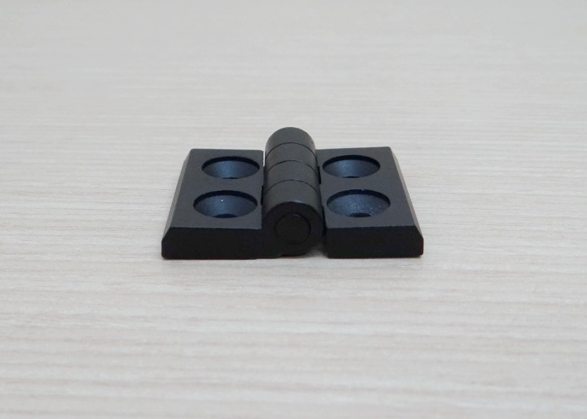 บานพับ Zinc Alloy Hinge for Alu-Profile 2020 ระยะรู 20x14 mm (สีดำ)