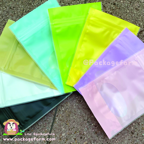 ซองซิปตั้งได้ก้นโค้ง หน้าต่างวงรี (แอนกี้เล็ก)