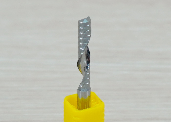 Wood/Acrylic - 4x4x22mm Single Flute Bit Carbide End Mill (SHKxCEDxCEL) เกรด 3A