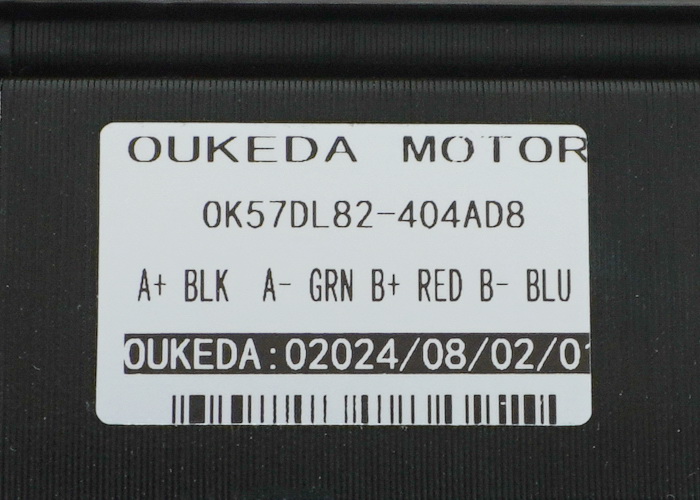 OUKEDA - Stepper Motor (Nema 23) แรงบิด 2.4N.m 4A Shaft 8mm (OK57DL82-404AD8) 1m Cable