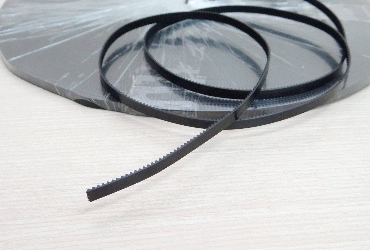 2GT-5mm PU Timing Belt Steel Core สีดำ (สานแถบเส้นเหล็กในสายพาน ราคา/1เมตร)
