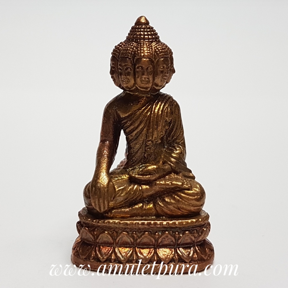 พระมหาเศรษฐีนวโกฎิ เนื้อทองแดง ปี53 หลวงปู่จอม วัดบ้านดอนดู่ จ.อำนาจเจริญ (ตอกโค้ดใต้ฐาน)