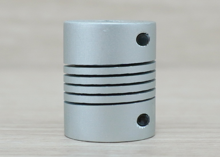 6 x 6.35 mm RB-Flexible Shaft Coupling D20 L25 mm (Hex Screw)