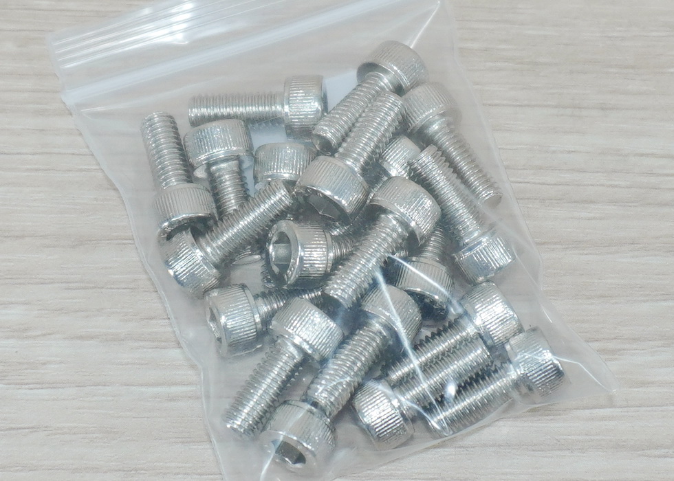 Hex Socket Cap Screw M5x12mm Nickel-plated (20ตัว/ถุง)