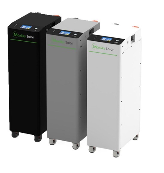 Battery Lithium 51.2V 314Ah 16.1KWH สีขาว Maxsky