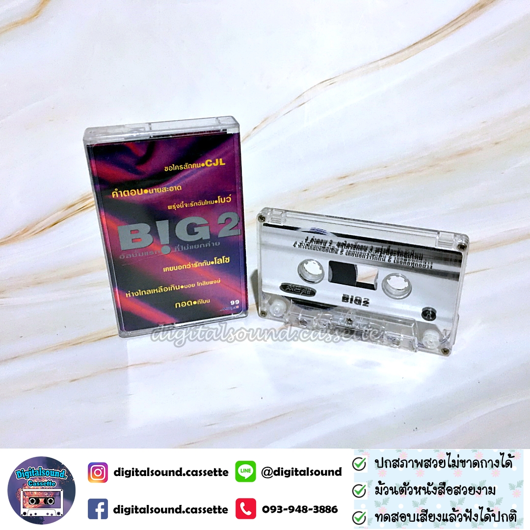 ขายเทปเพลง เทปคาสเซ็ท รวมศิลปิน อัลบั้ม BIG 2