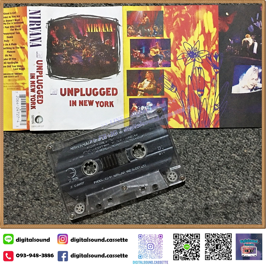เทปคาสเซ็ท nirvana อัลบั้ม MTV Unplugged in New York