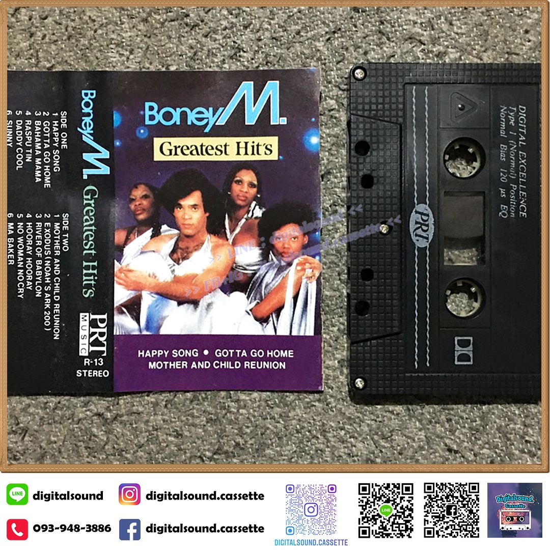 เทปคาสเซ็ท BONEY M. อัลบั้ม Greatest Hits