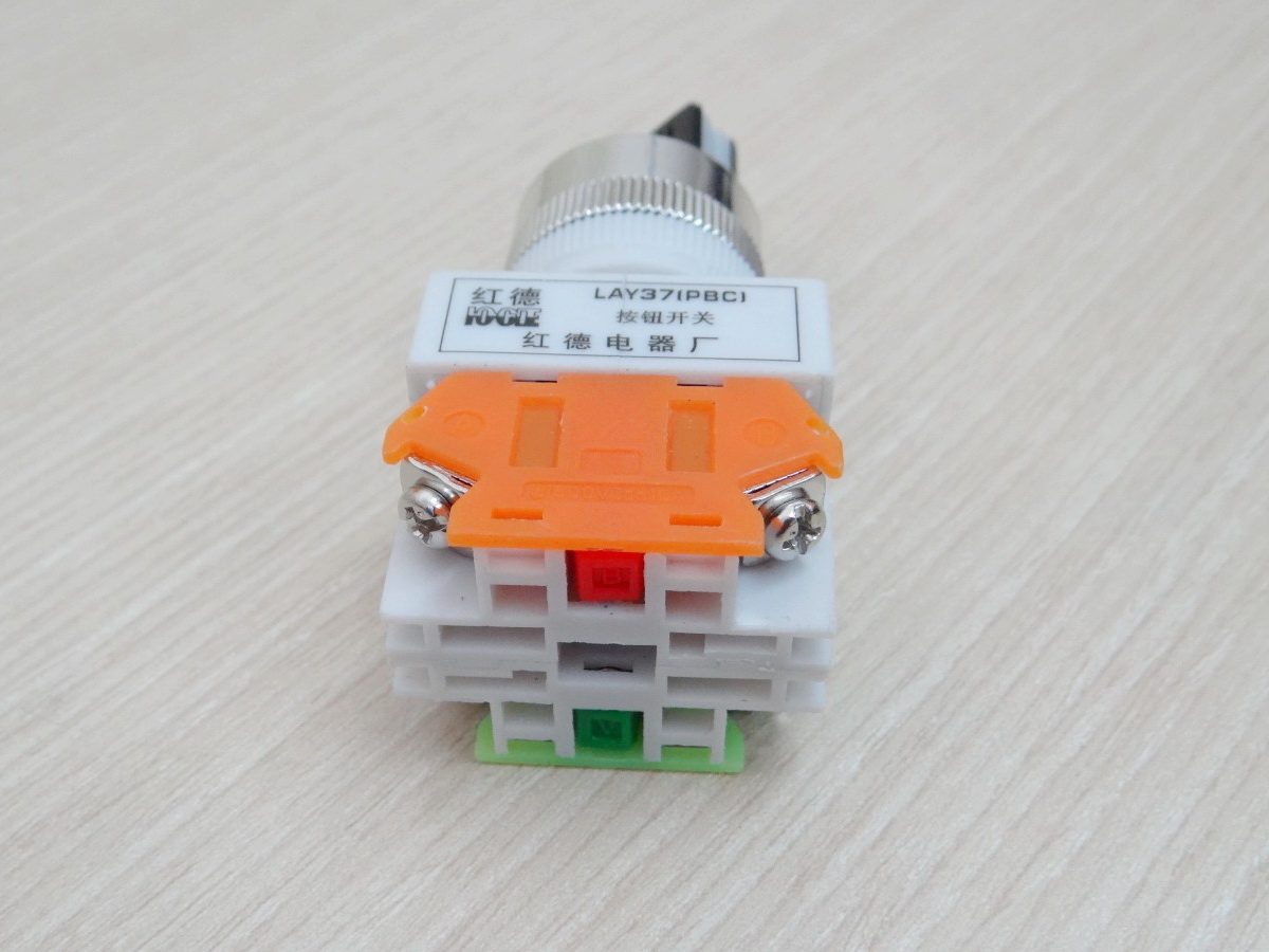 LAY37-11X2 AC660V 10A (2-Position) Industrial Selector Rotary Switch (ON-OFF) self-locking