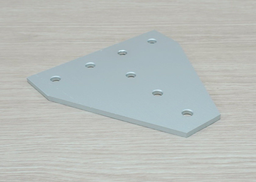 White T-90 degree joint plate 7-Hole สำหรับ Series 30 Alu Profile