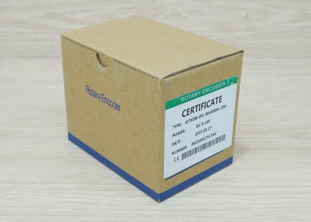 600P/R Rotary Encoder (GTK08-OC-RA600A-2M) for shaft 8mm, NPN, 5-24VDC, Cable 2M