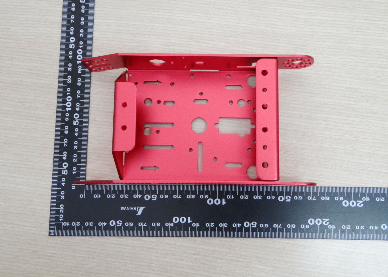 Aluminum Robot Chasis DIY (Red)