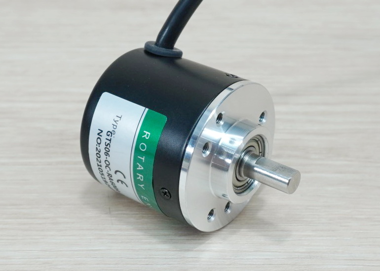 600P/R Rotary Encoder (GTS06-OC-RA600A-2M) Shaft 6mm, NPN, 5-24VDC, Cable 2M