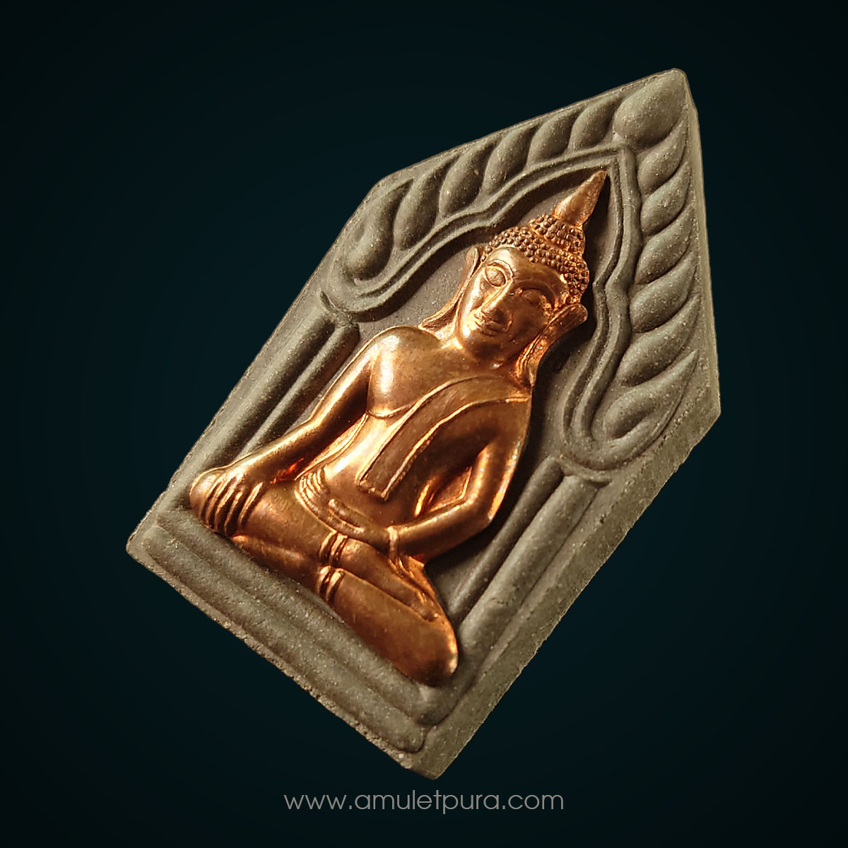 ขุนแผนนะมหาอำนาจ หน้ากากทองแดง รุ่นนะมหาอำนาจกันภัย ปี52 หลวงปู่แขก วัดสุนทรประดิษฐ์ จ.พิษณุโลก(มีโค้ด หลังตะกรุดเงิน สามดอก)