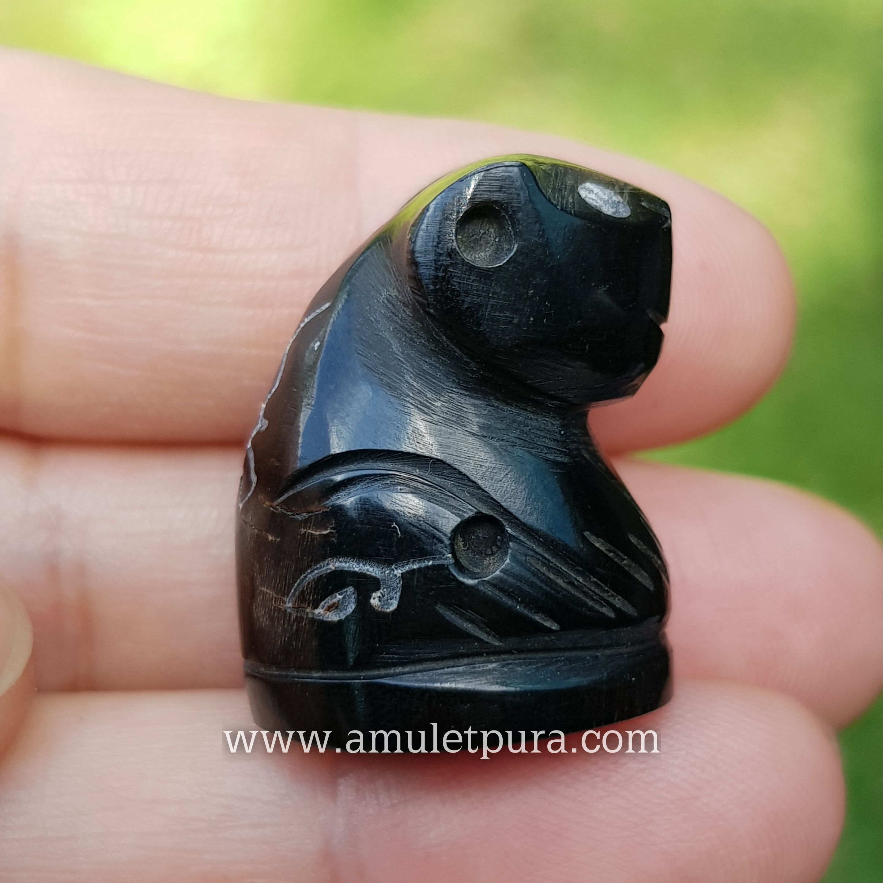 เสือเขาควายแกะอุดกริ่ง(พิมพ์จัมโบ้หุบปาก จารครบสูตร)รุ่นไตรมาส ปี44 หลวงพ่อเปิ่น วัดบางพระ จ.นครปฐม