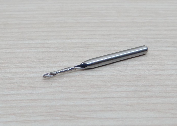 Wood/Acrylic - 3.175x1.5x12mm Single Flute Bit Carbide End Mill (SHKxCEDxCEL) เกรด 3A