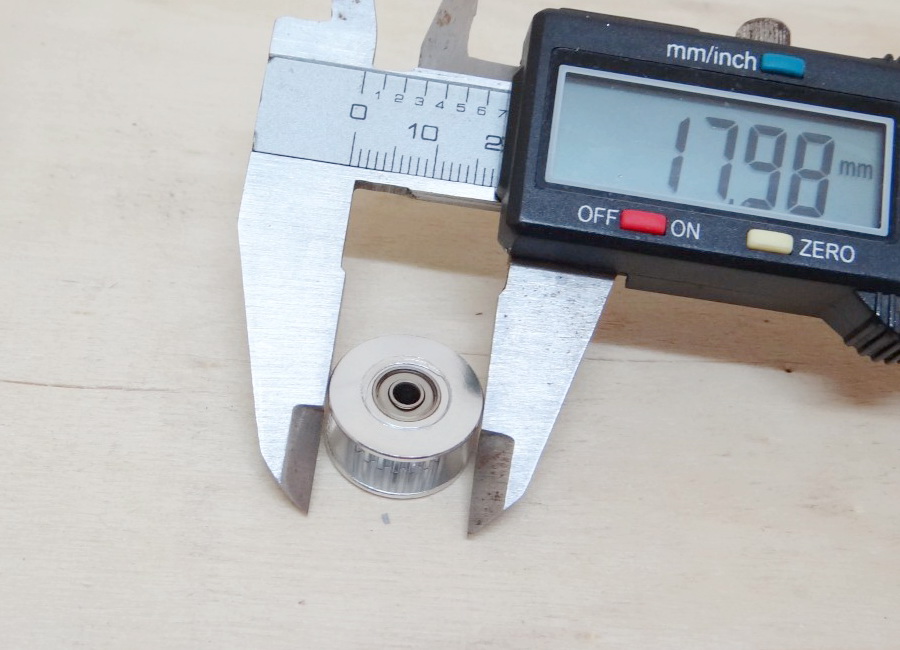 Pulley Wheel แบบ 20 ฟัน 2GT width 6mm belt (Bore 3mm)