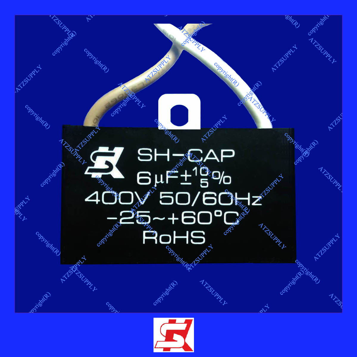 SK 6 uf 400v / 450v AC คาปา แคป พัดลม สตาร์ท สาย