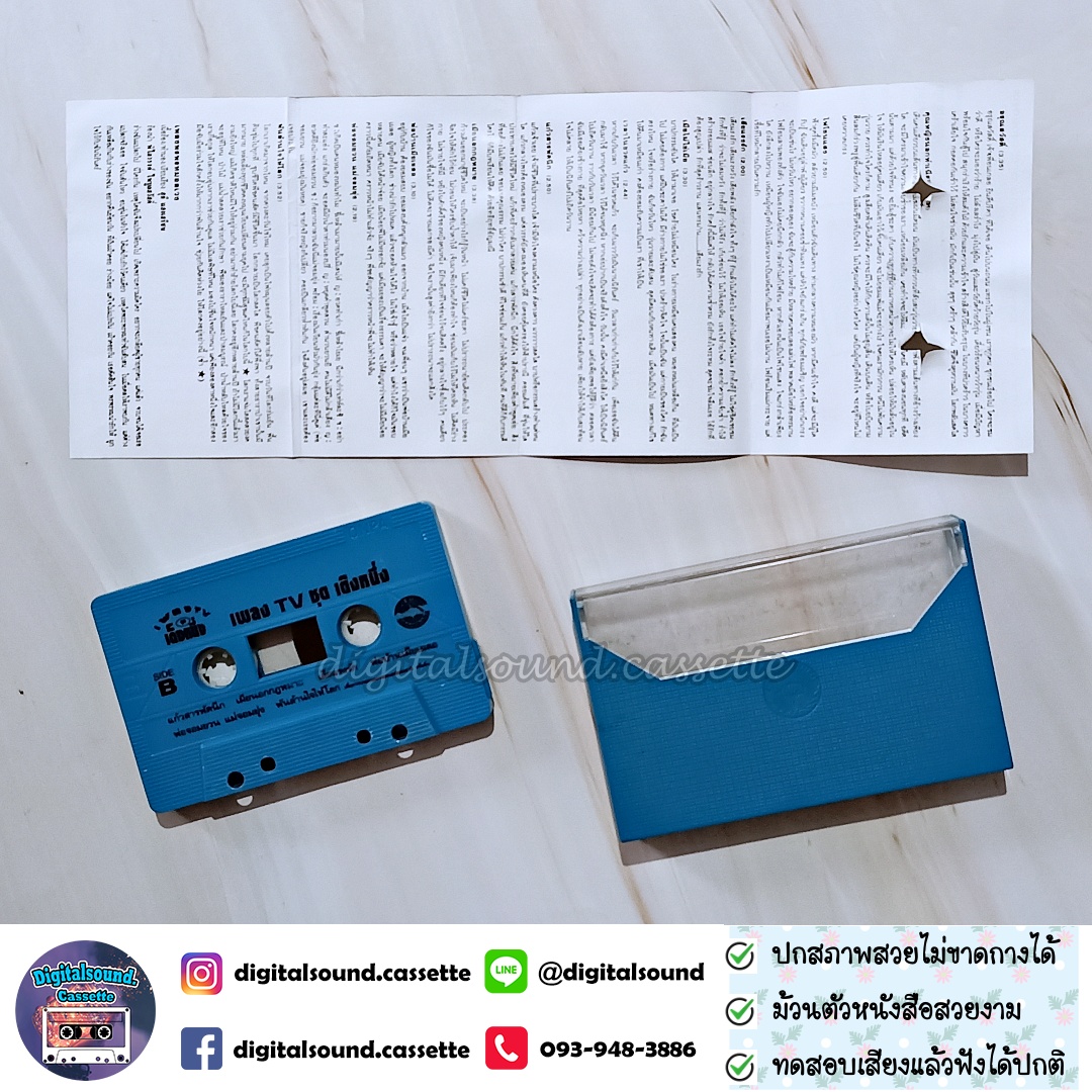 เทปคาสเซ็ท รวมศิลปิน หนุ่ม ศรราม เทพพิทักษ์ อัลบั้ม เพลง TV เต็งหนึ่ง พรพรหมอลเวง