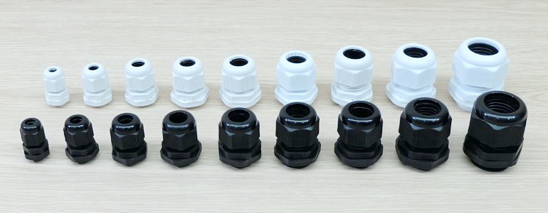 M20 (Black) Water-proof Nylon Plastic Cable Gland Connector (แพ็ค 10 ตัว)