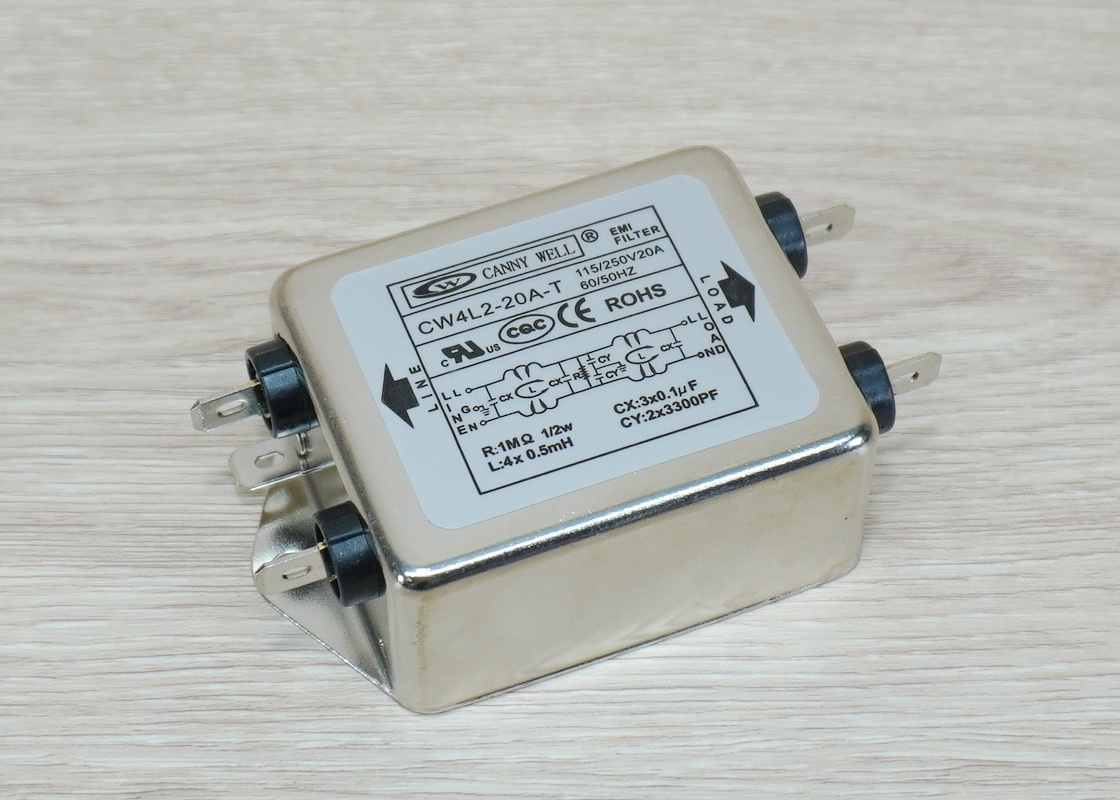 Power Line EMI Filter AC 250V 20A (CW4L2-20A-T)