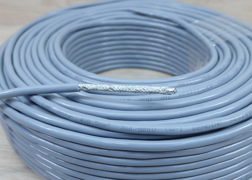 4 core x 0.5 mm² Shielded Wire TRVVP Bending Resistant High Flexible Cable (1m)