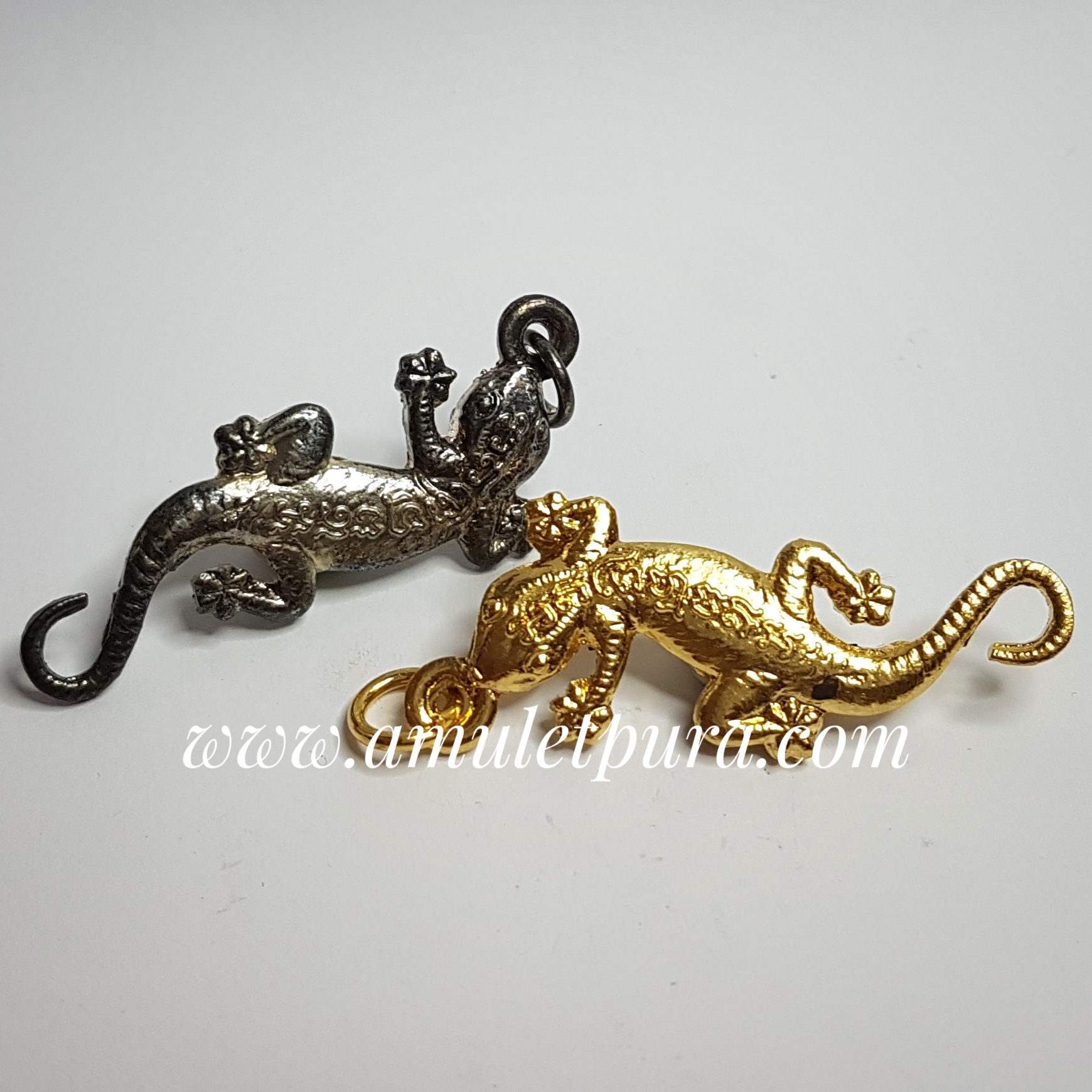 จิ้งจกพรหมคาบถุงเงิน(สีทอง)อ.หนู กันภัย