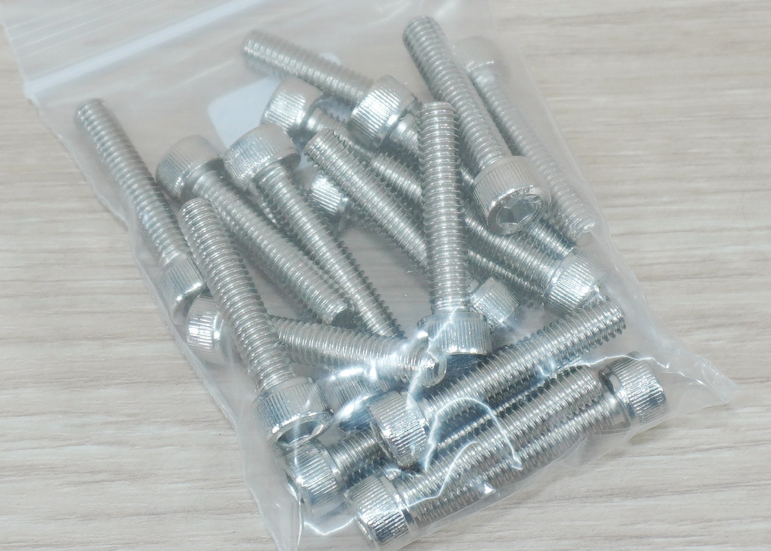Hex Socket Cap Screw M6x30mm Nickel-plated (20ตัว/ถุง)