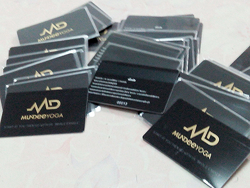 บัตรปั๊มฟอยล์ทอง บัตรสปอตจุดเคทอง