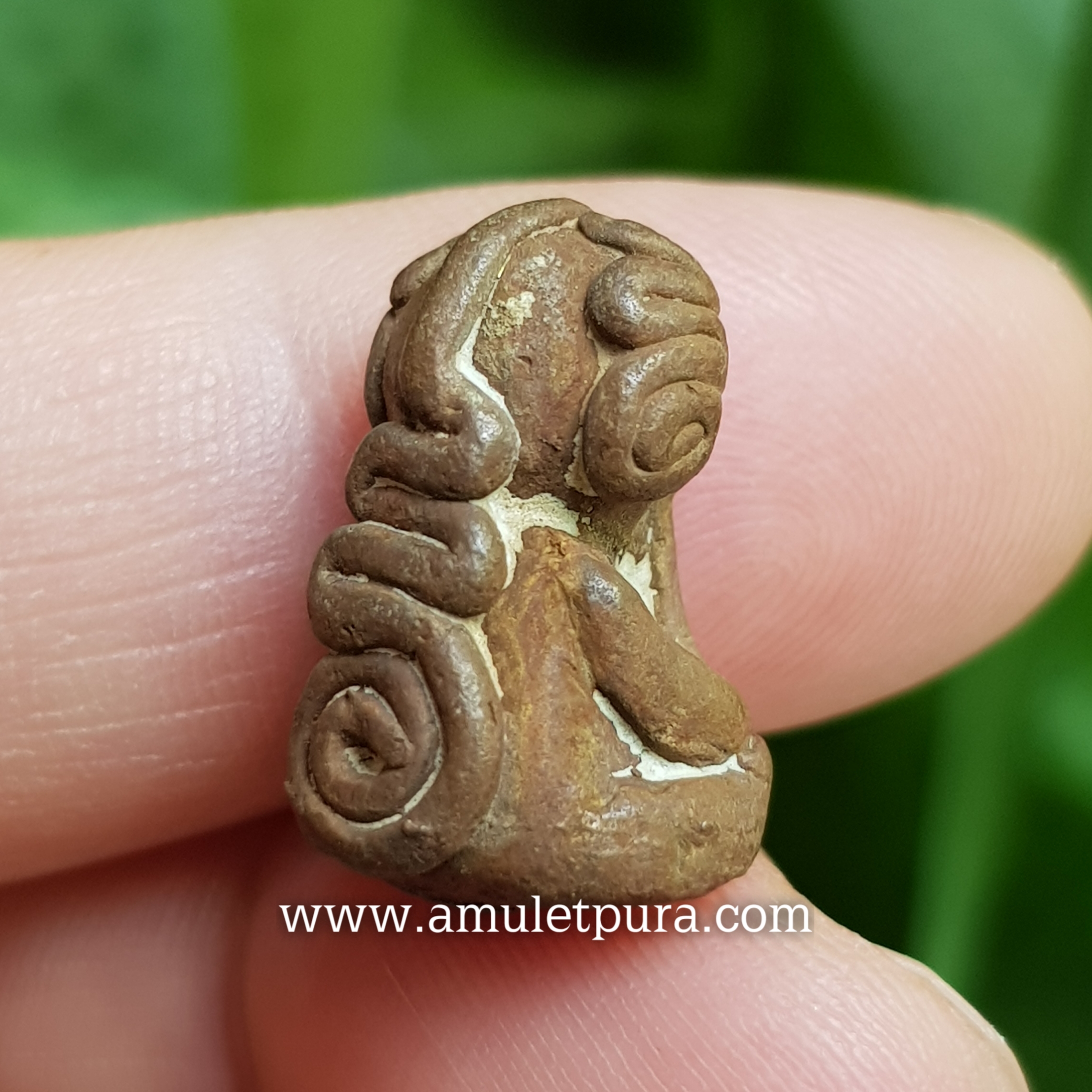 พระปิดตาหล่อโบราณ(เนื้อทองแดงเถื่อน)รุ่นแรก ปี63 หลวงปู่ชัช วัดบ้านปูน จ.พระนครศรีอยุธยา(ตอกโค้ด หมายเลข207)