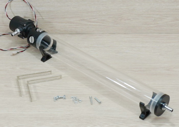 400mm Cylinder Water Tank G1/4" Thread XHC8 + SC600 Pump 12V 19W