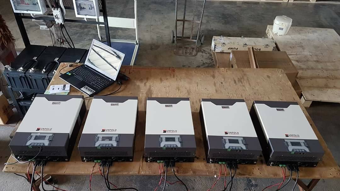 Off Grid Hybrid 5kw 48v Sunpolo **รุ่นบอร์ดขนาน Wifi ในตัว