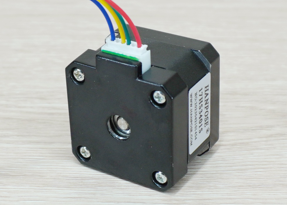 HANPOSE - Stepper Motor (Nema17) แรงบิด 28 N.cm 1.3A (17HS3401S) Black End