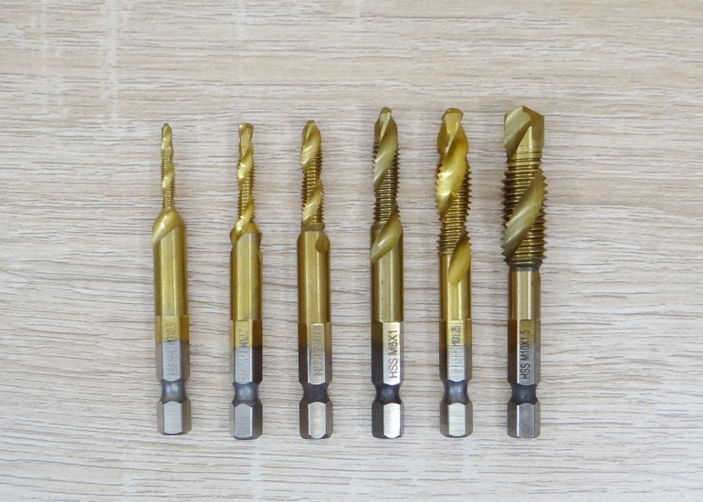 M8 x 1.25 Hex Shank Titanium Coated Thread Tap HSS6542