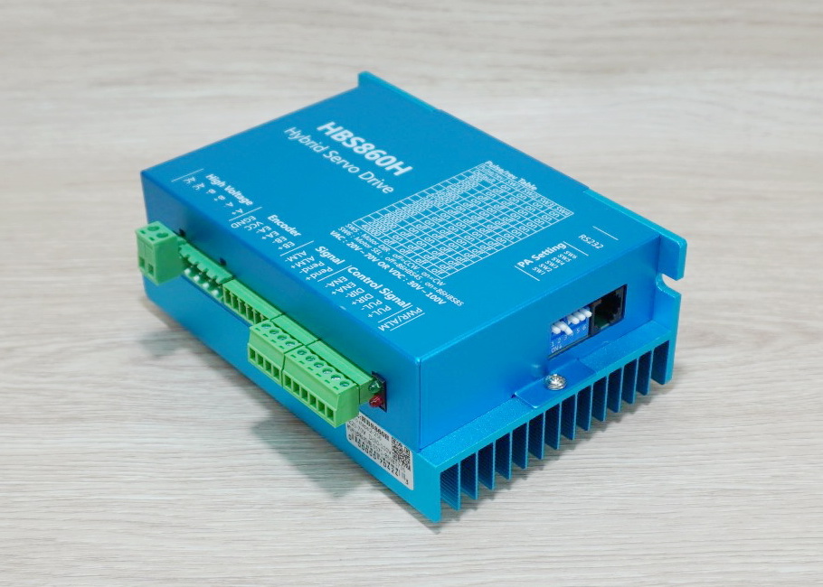 Hybrid Closed-Loop Stepper Motor (Nema34) 86HBS120 แรงบิด 12N.m 5.6A Shaft 14mm + HBS860H Driver