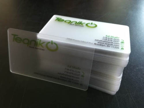 รับทำ Card Clear Frosted บัตรใสขุ่นฝ้า