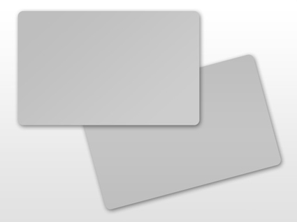 ขายบัตรพลาสติกเปล่า พื้นเมทัลลิก พิมพ์ใหม่ได้