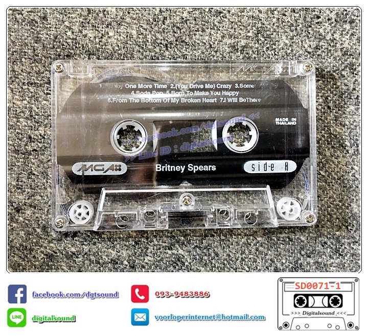 เทปคาสเซ็ท Britney Spears อัลบั้ม baby one more time