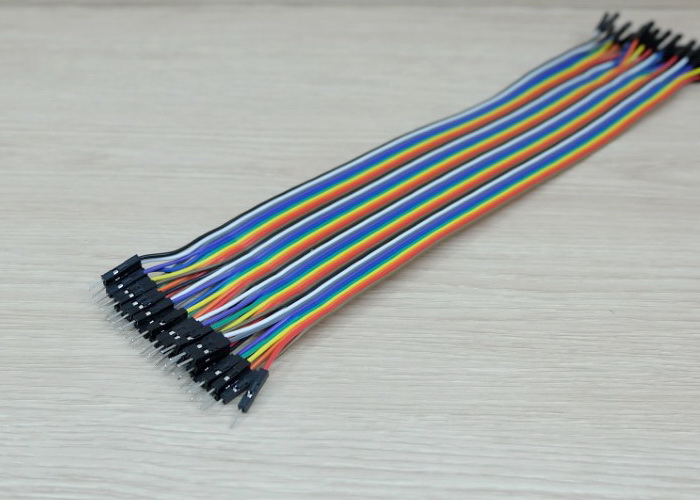 30cm Cable jumper 40P Male-Female (ผู้-เมีย)