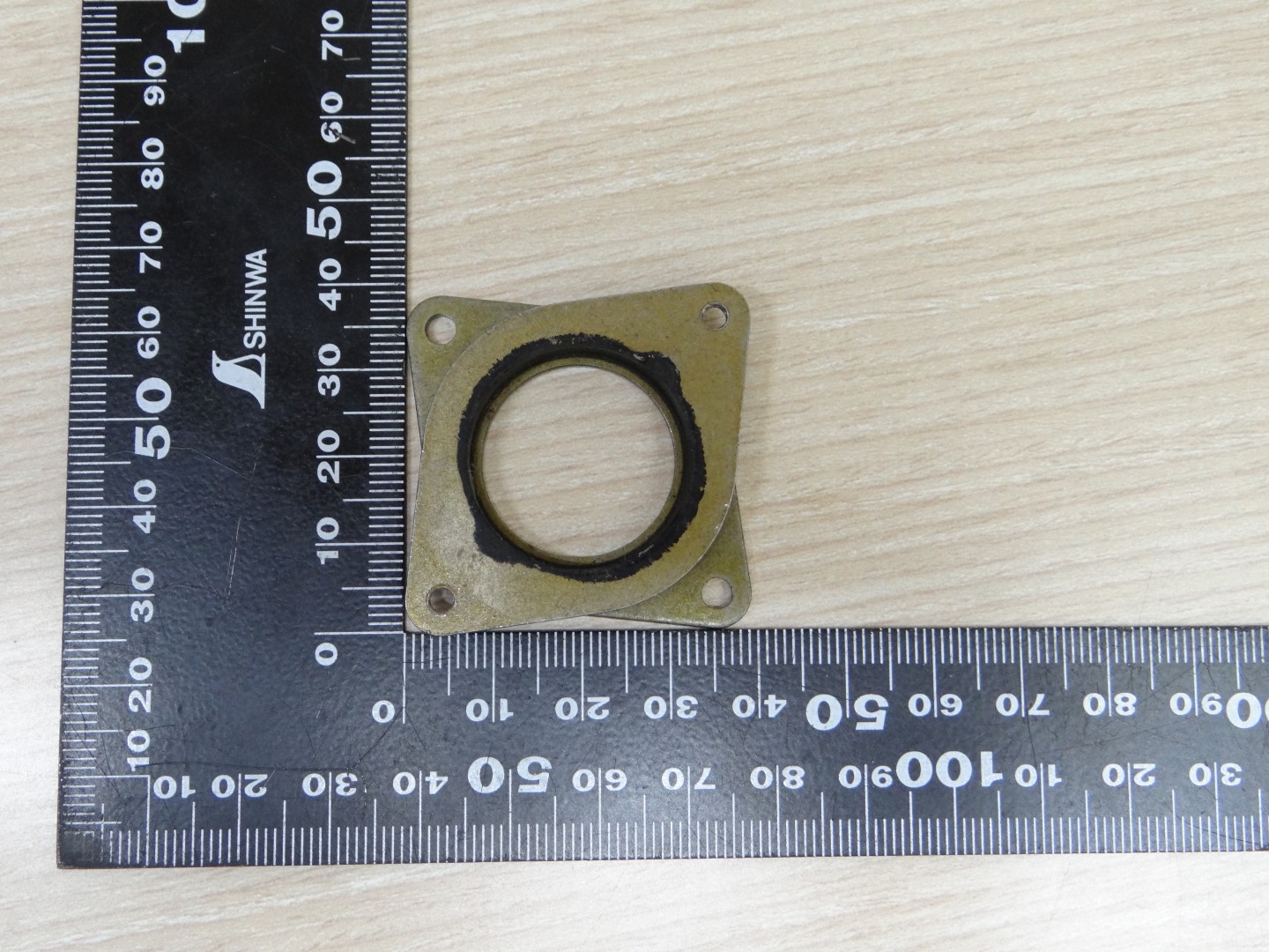 Nema17 Metal Rubber Dampers Mounts 51.7x51.6x6 mm Middle hole 23mm