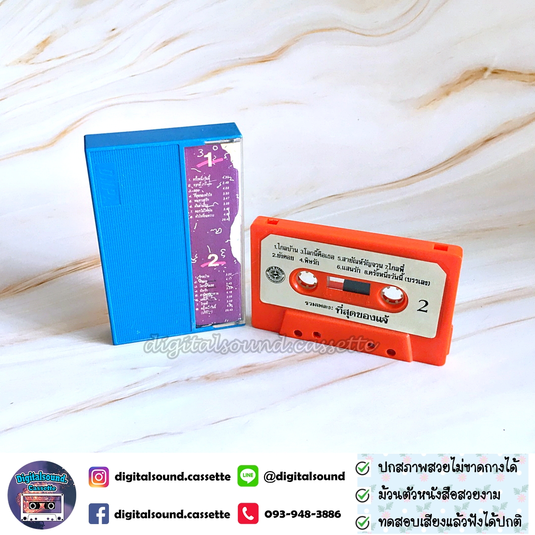 ม้วนเทป เทปคาสเซ็ท แจ้ ดนุพล แก้วกาญจน์ อัลบั้ม ที่สุดของ แจ้ ดนุพล