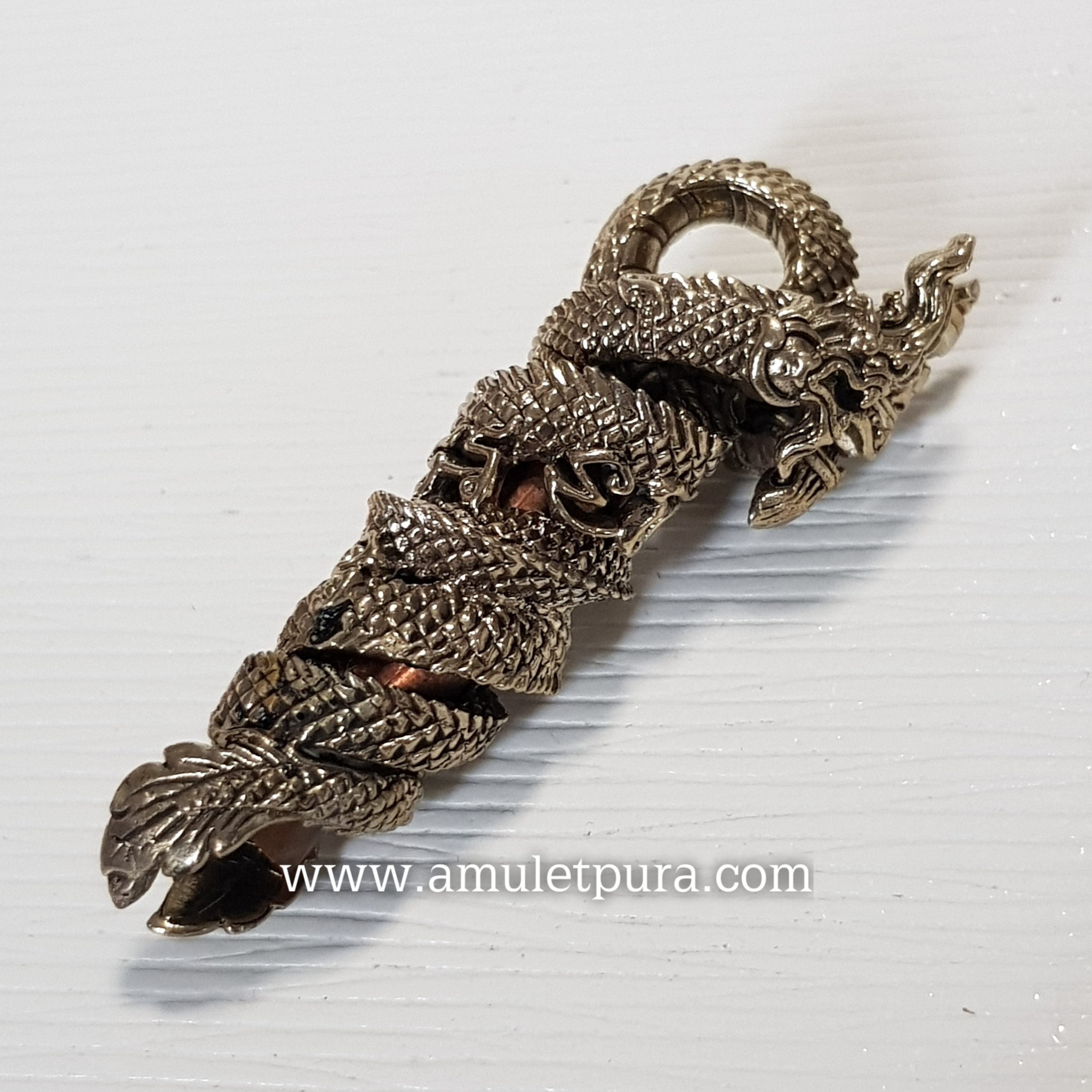 ตะกรุดนาคเกี้ยว (อัลปาก้า) รุ่นไหว้ครู 53 หลวงปู่เณร วัดบ้านเกษตรทุ่งเศรษฐี จ.ร้อยเอ็ด