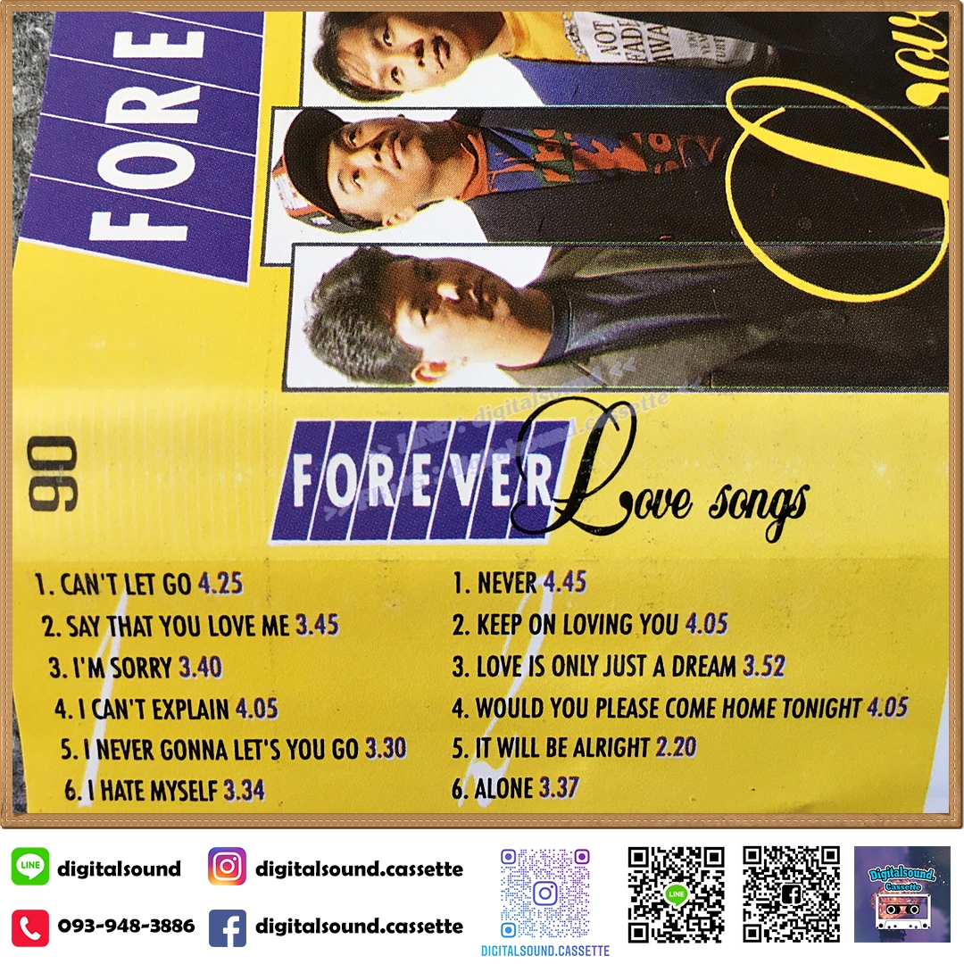เทปคาสเซ็ท ฟอร์เอฟเวอร์ (Forever) อัลบั้ม Love Song