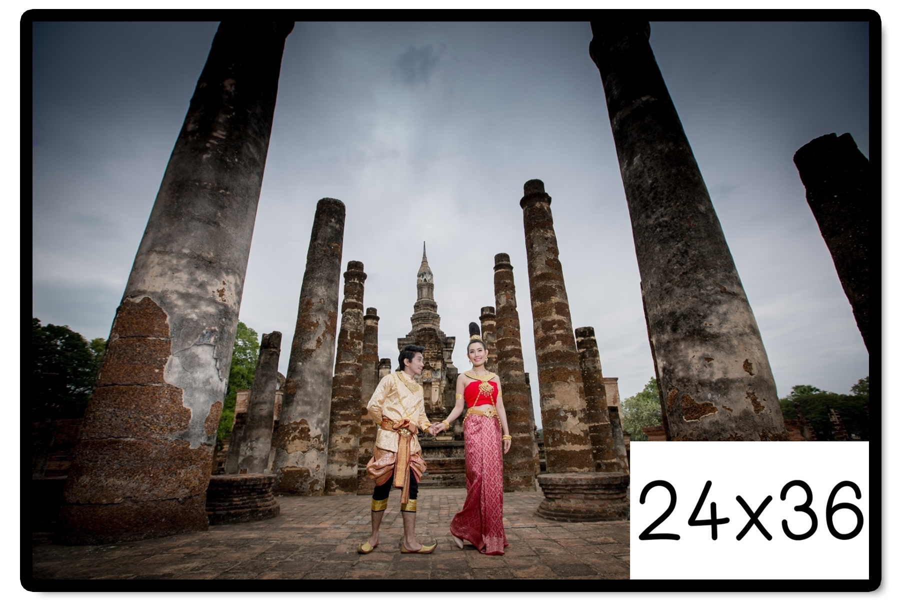 กรอบรูปแต่งงาน รูปภาพกรอบลอย ขนาด 24x36