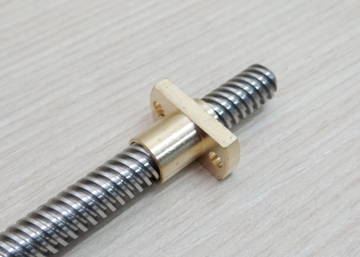 TR8 Copper Nut Dia 8mm (Lead 4mm)