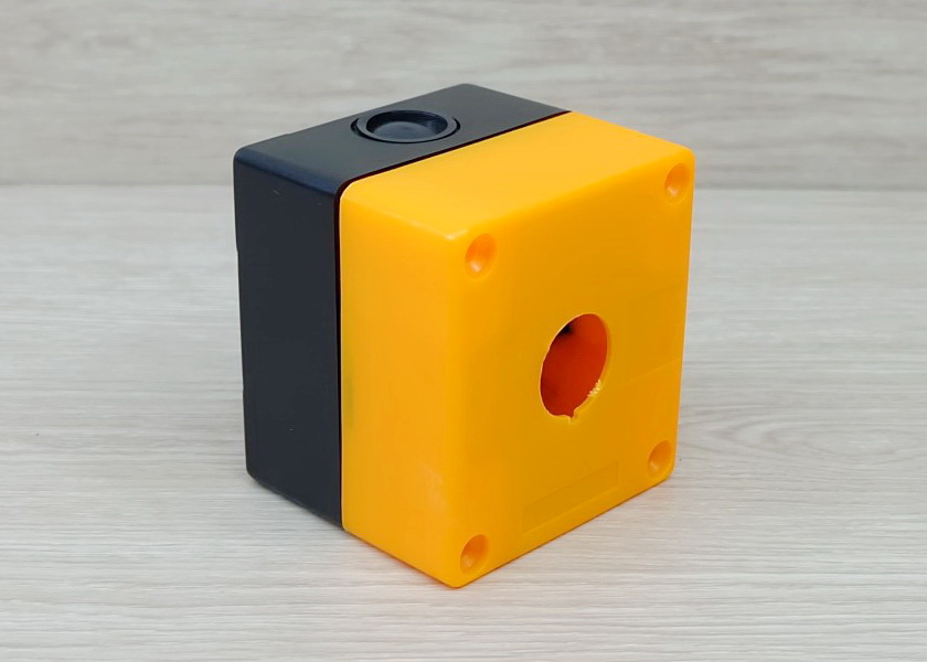 BX1 (Yellow) waterproof box 1 holes for 22mm mounting hole push button switch