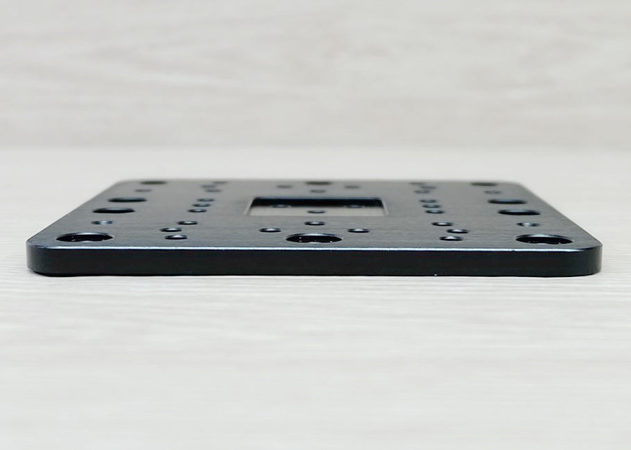 C-Beam Gantry Plate - XLarge (Black) / Size T6 x 125 x 125 mm