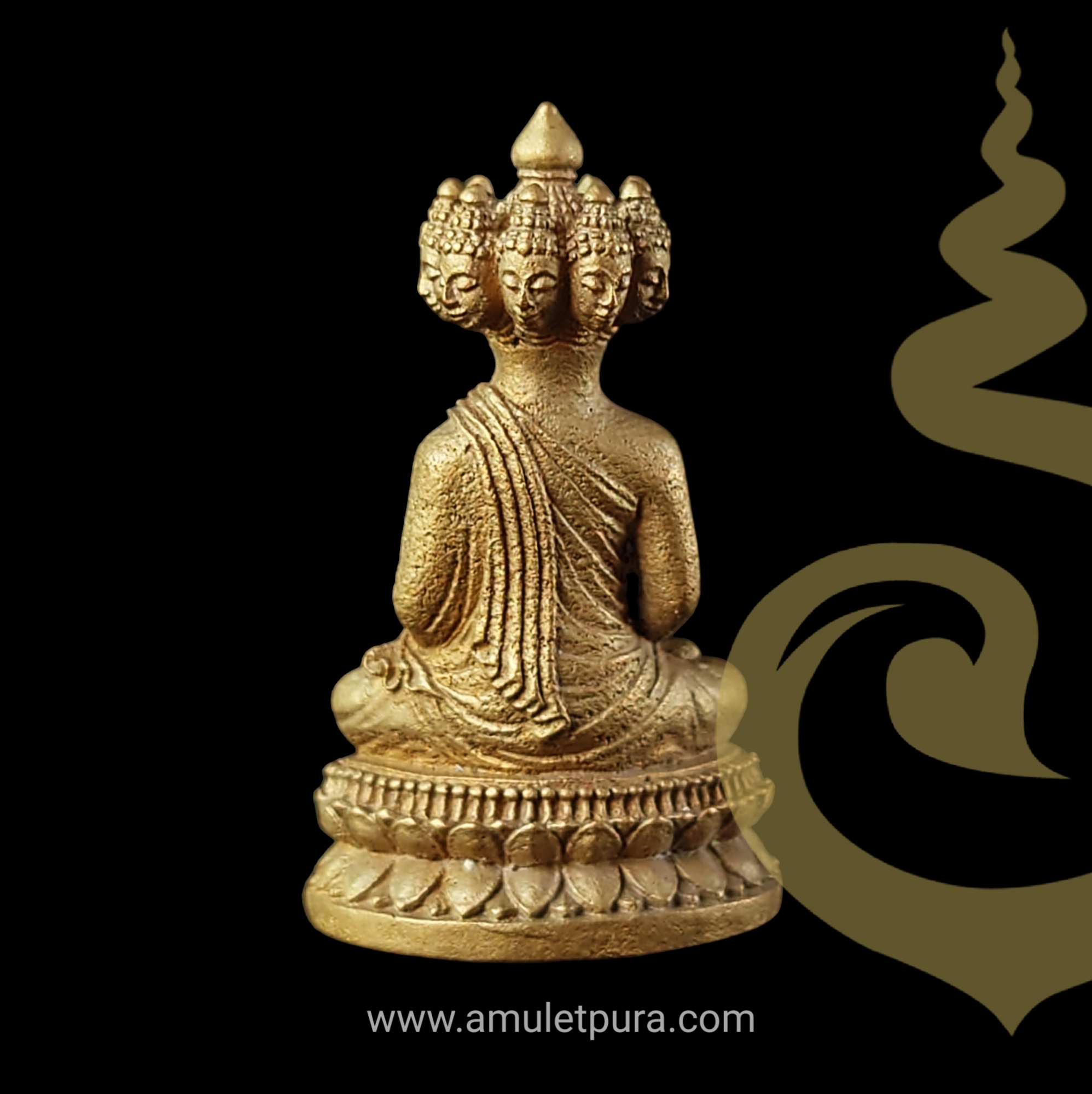 พระเศรษฐีนวโกฏิ เนื้อระฆังเก่า รุ่นแรก รุ่นแซยิด 88ปี โชค ลาภ ฟู ปี52 หลวงพ่อฟู วัดบางสมัคร จ.ฉะเชิงเทรา (ใต้ฐานอุดผง ตอกโค้ด หมายเลข 6941)